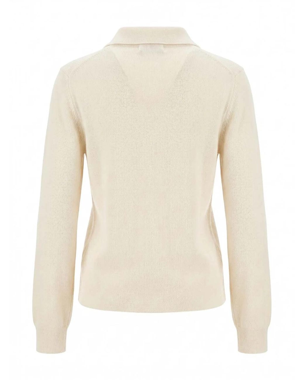 Malo White Polo Neck Sweater