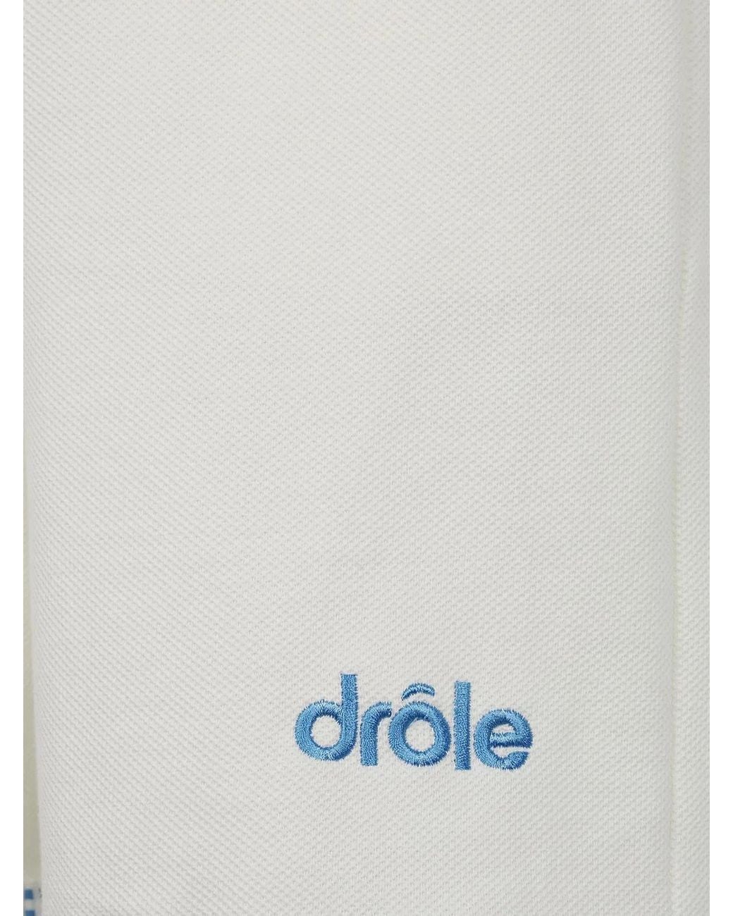 Drole de Monsieur White Le Short Piqué for men