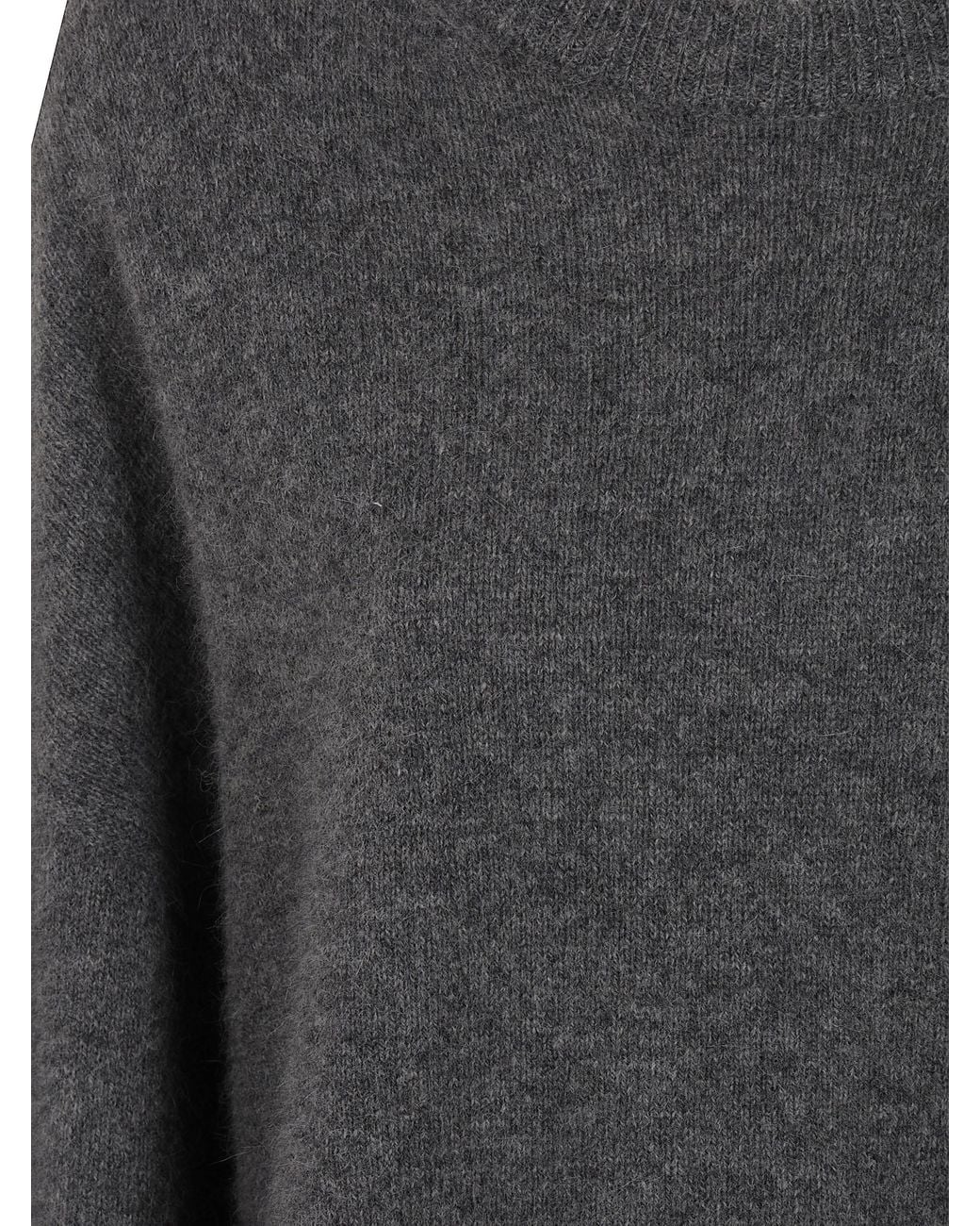 Loulou de Saison Gray "Tristan Lds" Crewneck Sweater