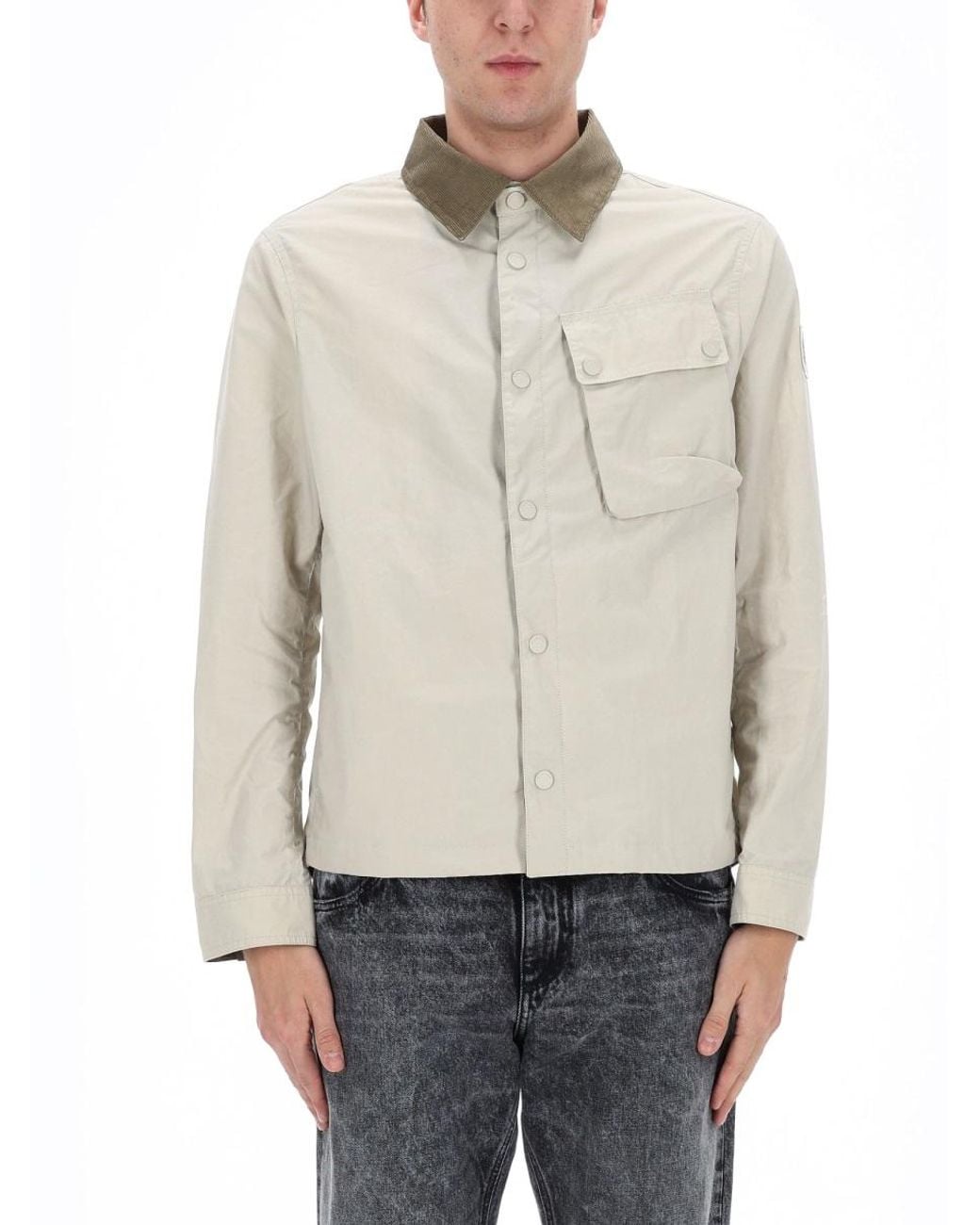 Belstaff Natural Ground Jacket With Velvet Collar for men