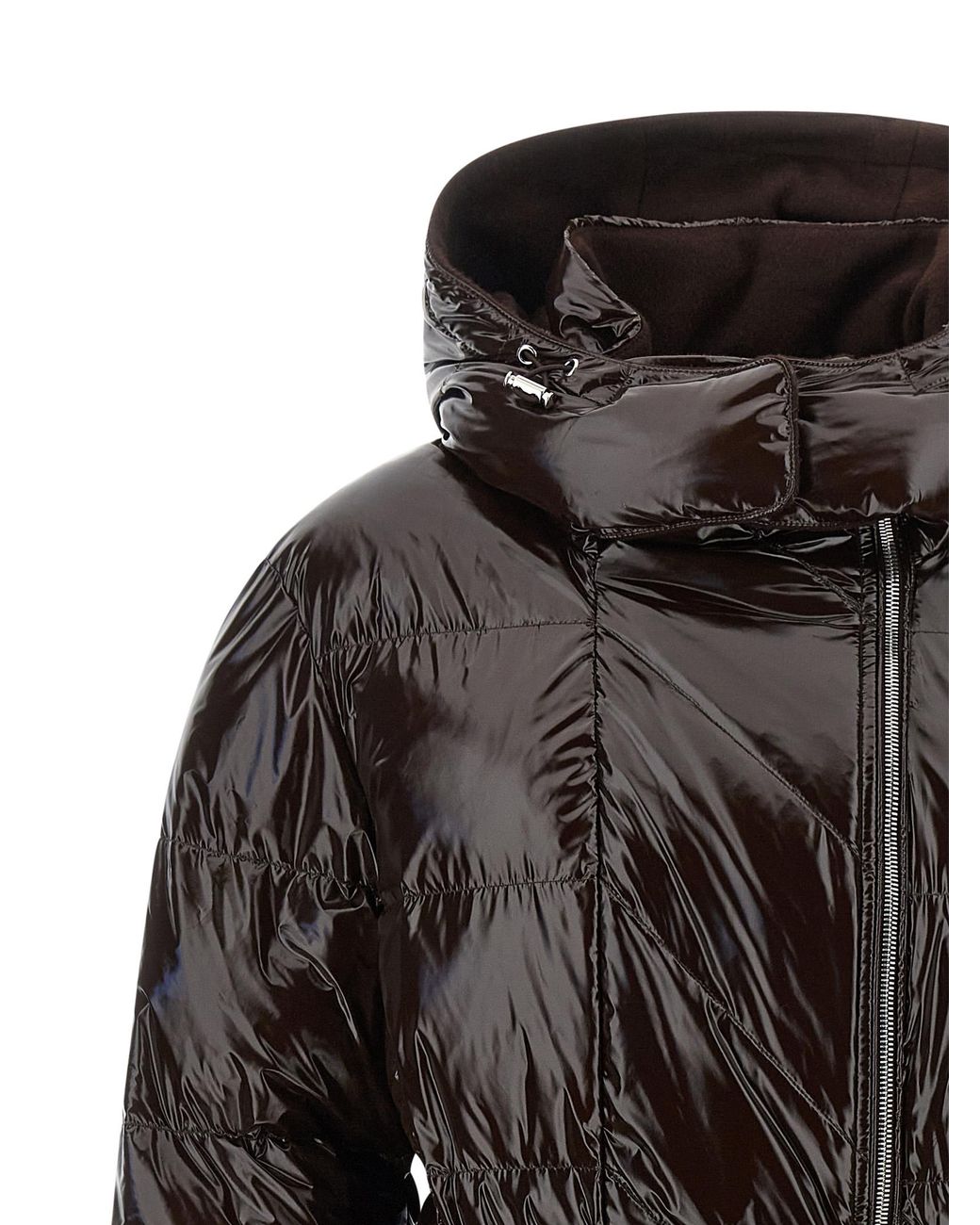 Pinko Black 'Love Birds' Buckle Down Jacket
