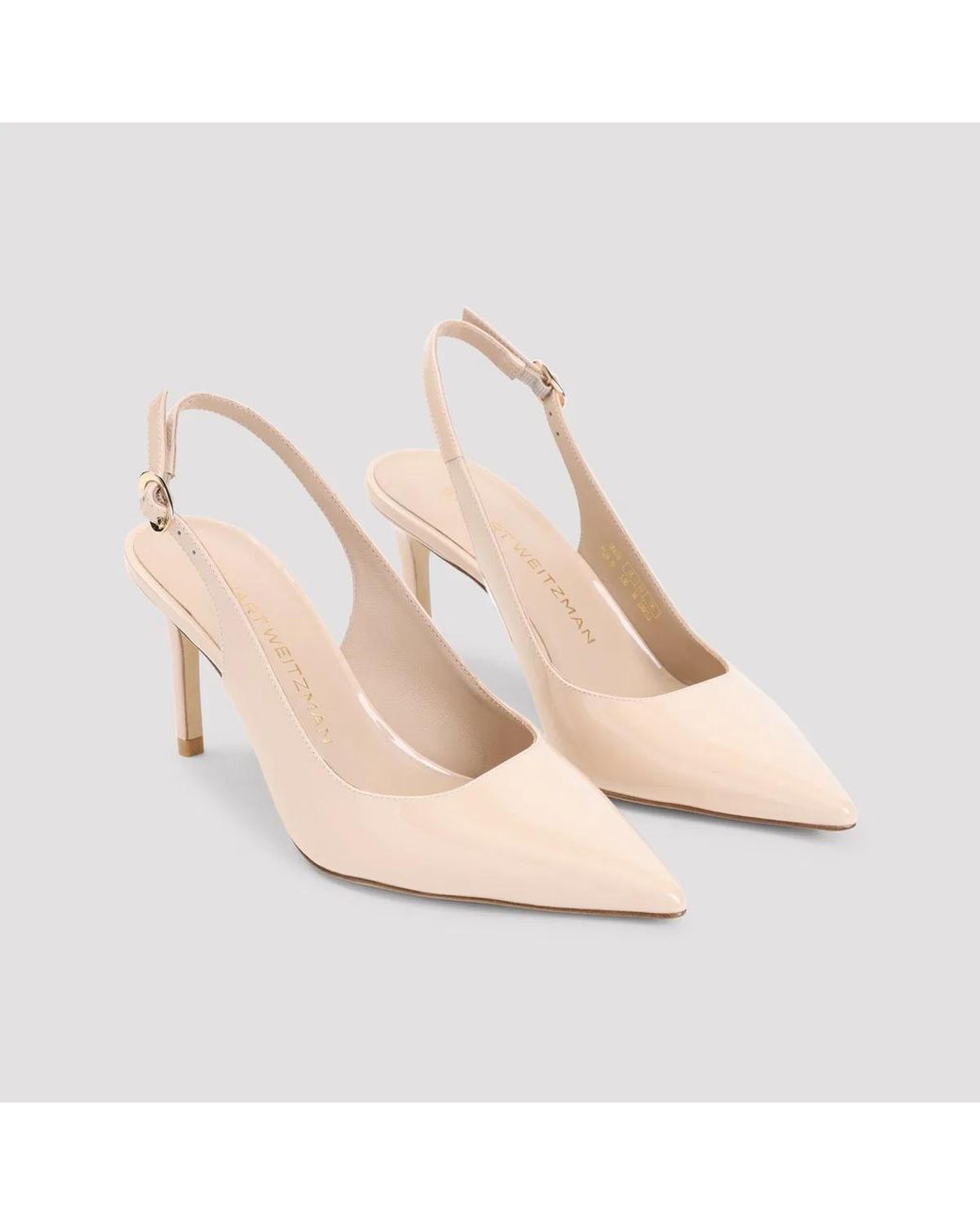 Stuart Weitzman White Stuart Power Slingback 75
