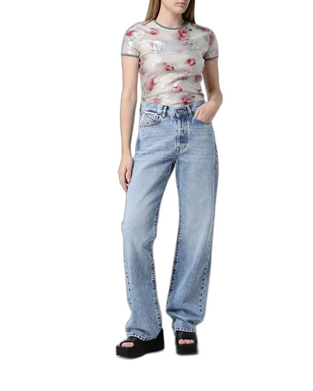 DIESEL Blue 1971 D-Sent Cotton Jeans