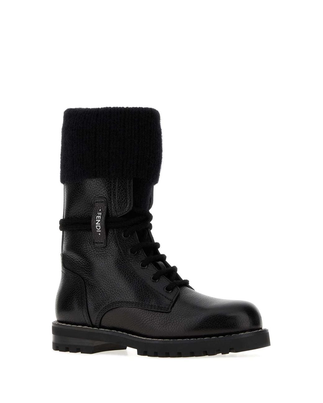 Fendi Black Biker Vit.Bottal.Luc+Mohair