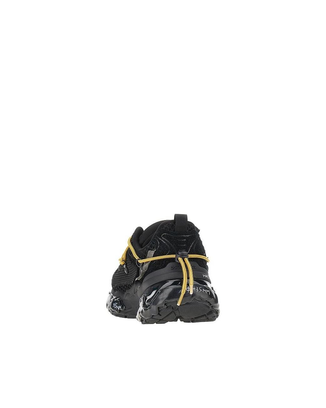 DSquared² Black Suede Leather And Mesh Faster Sneakers for men