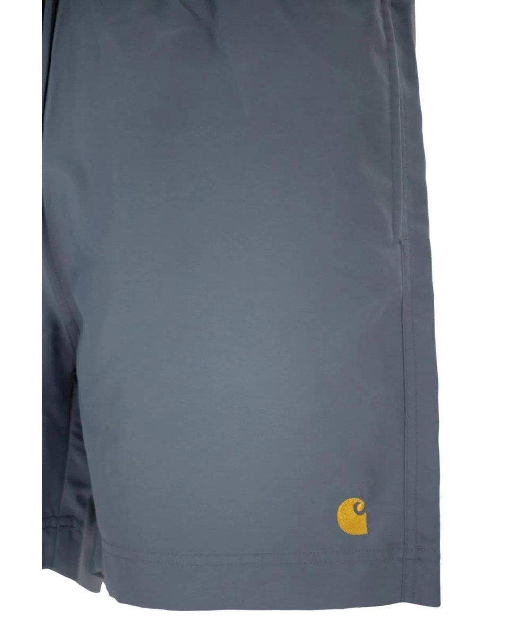Carhartt Gray Beach Shorts With Logo