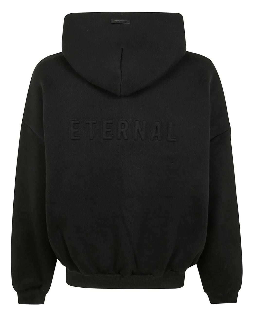 Fear Of God Black Eternal Half Zip Hoodie for men