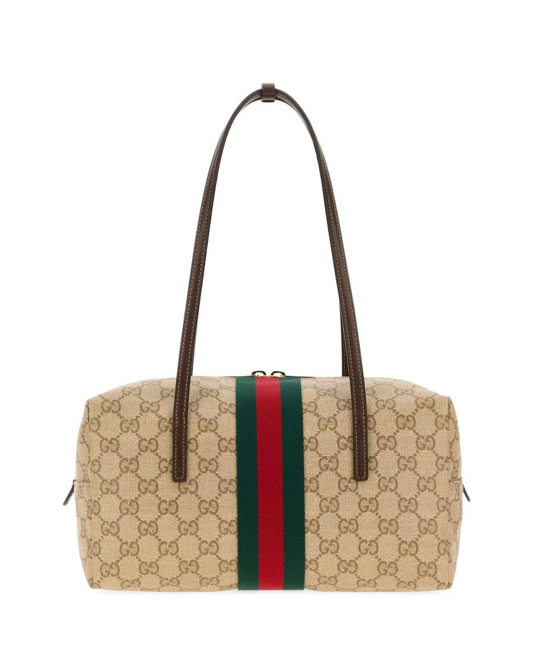 Gucci Natural Melrose Medium Boston Bag