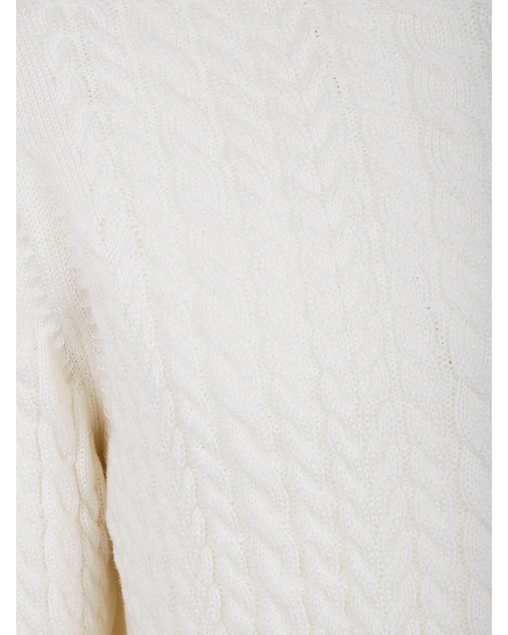 FILIPPO DE LAURENTIIS White Crew Neck Sweater for men