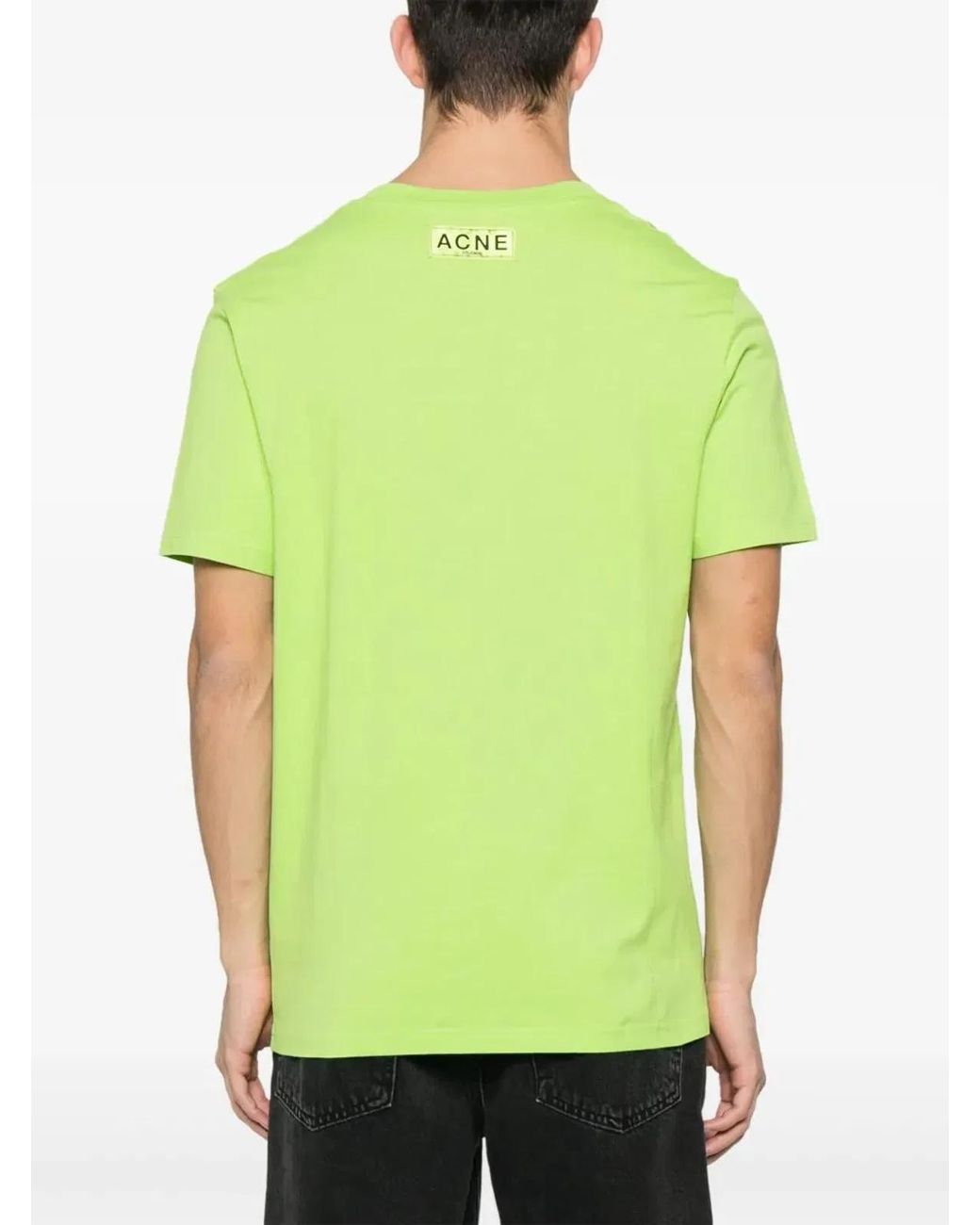 Acne Green Tshirt With Print