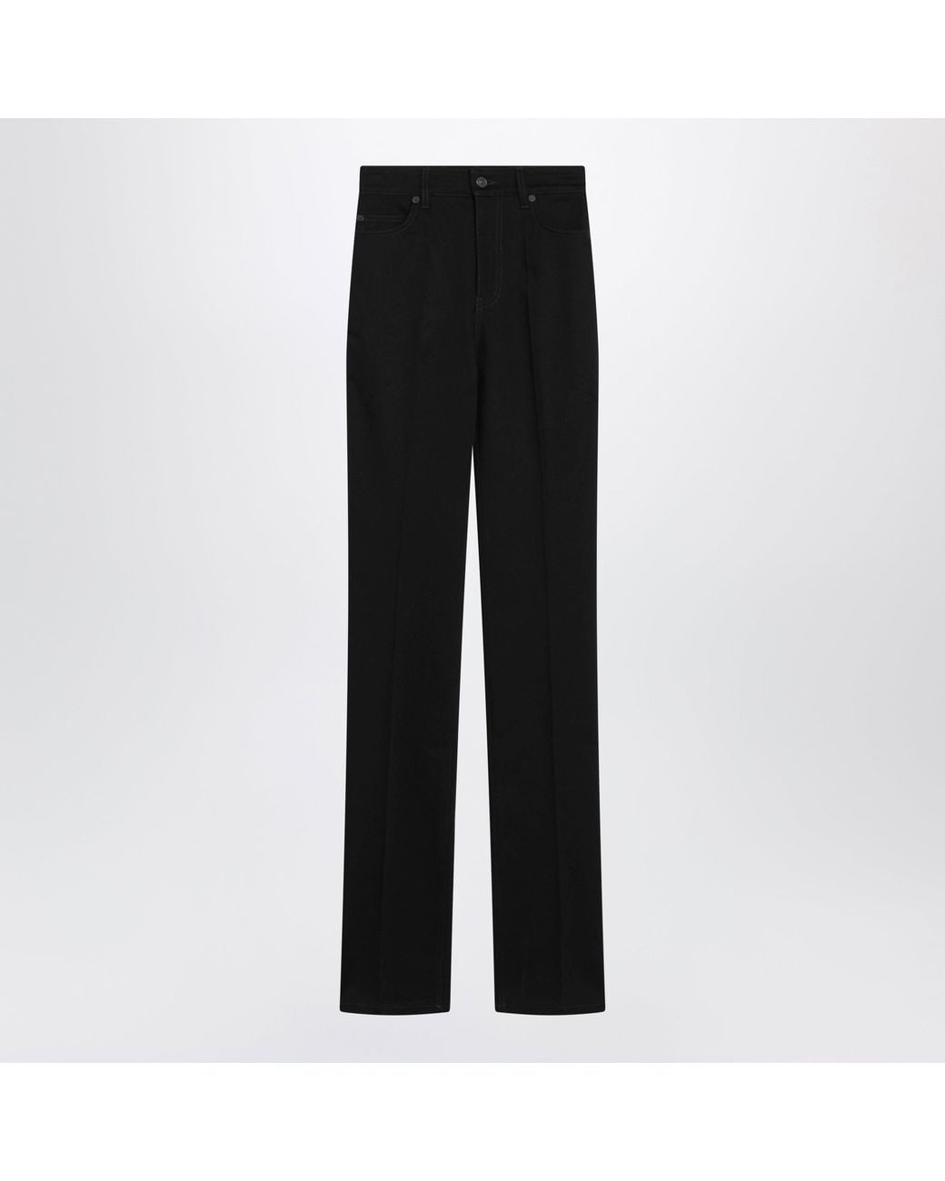 Balenciaga Black High-Waisted Cotton Jeans