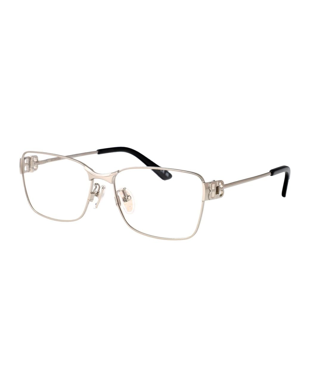Balenciaga Metallic Transparent Metal Glasses