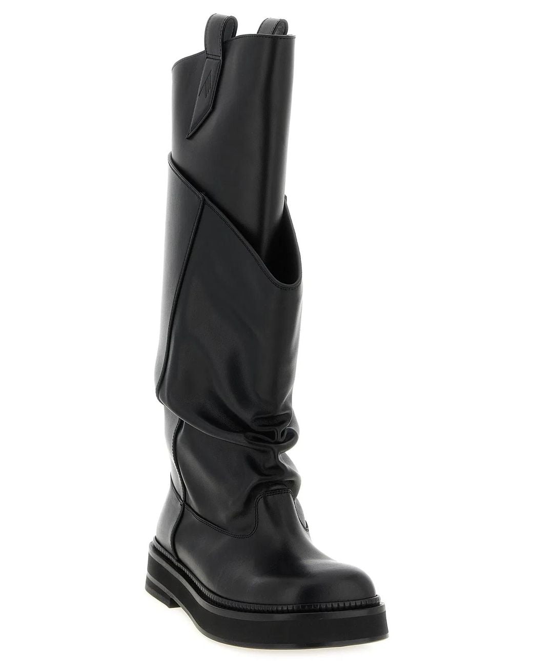 The Attico Black 'New Robin Passeggiata' Boots