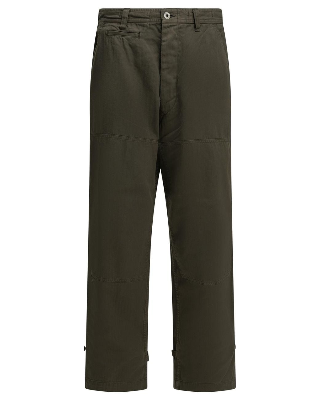 A.PRESSE Green "Double Knee" Cargo Pants for men