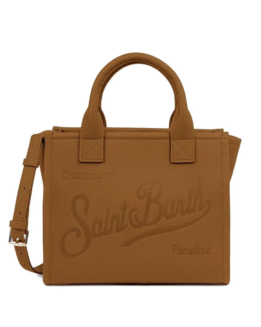 Mc2 Saint Barth Brown Top Handle Buckle Bag