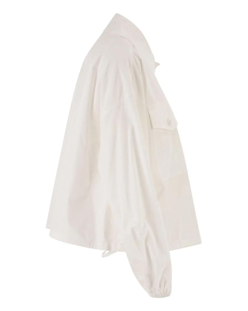 Weekend by Maxmara White Wkiorigano – Cotton Shirt With Patch Pockets