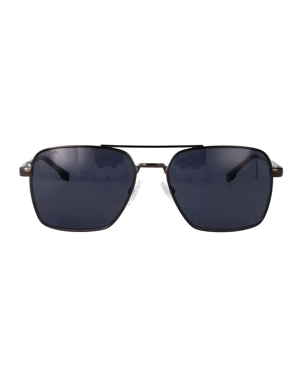Boss Blue Dark Ruthenium Stainless Steel Sunglasses for men