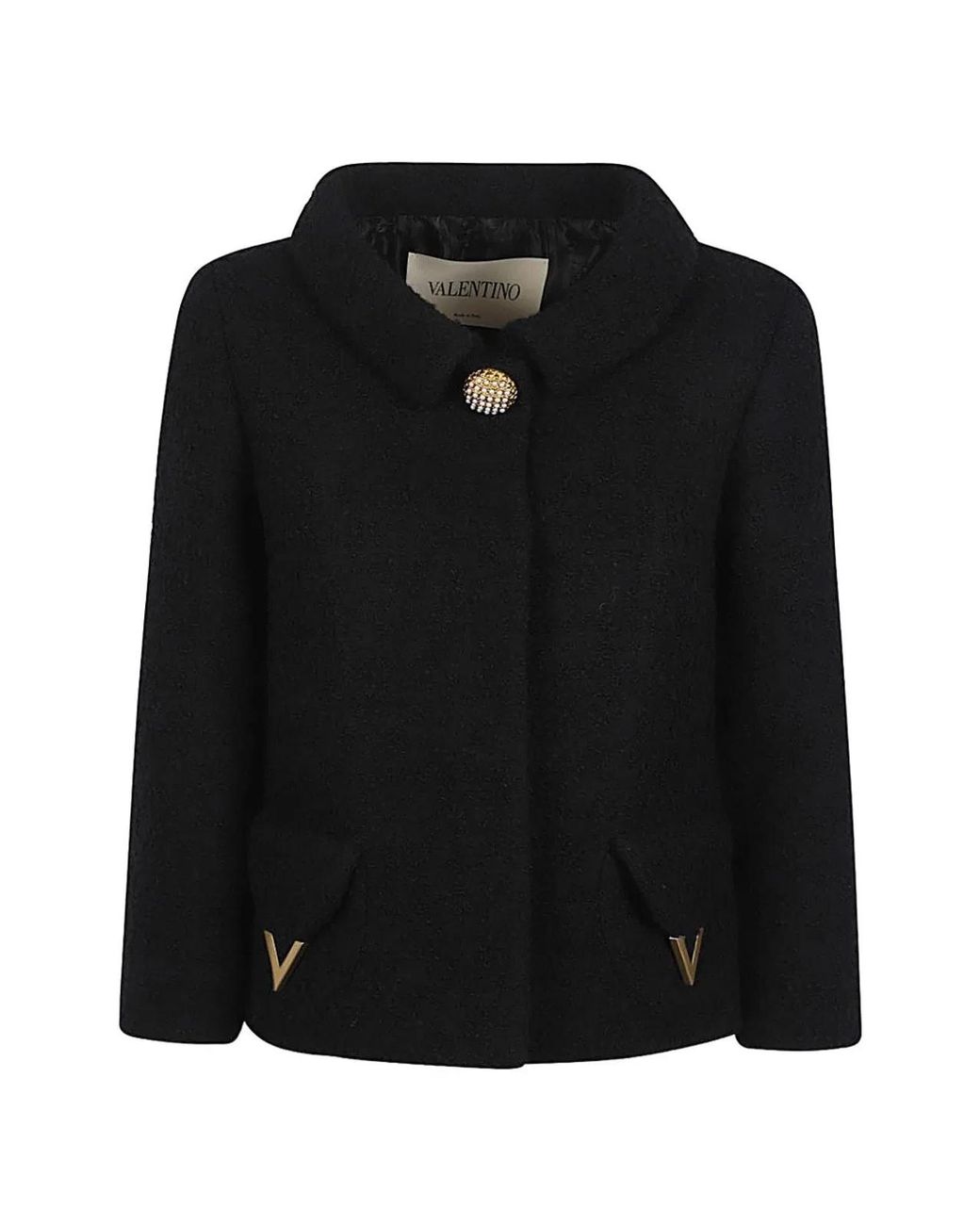 Valentino Black Vlogo Signature Wool Jacket