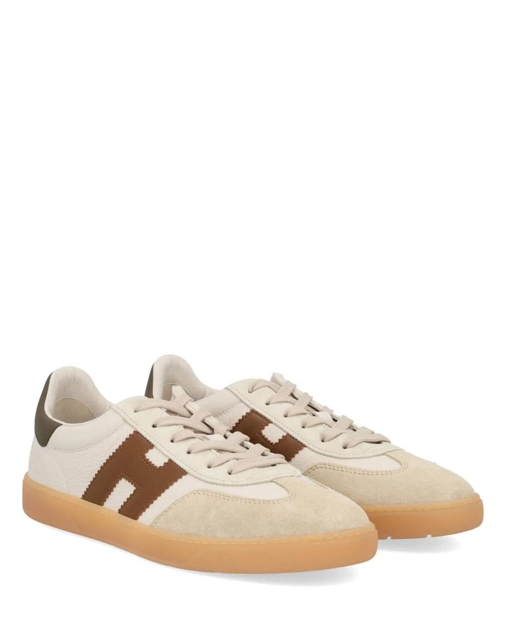 Hogan Natural Cool Calf Leather Low-Top Sneakers for men