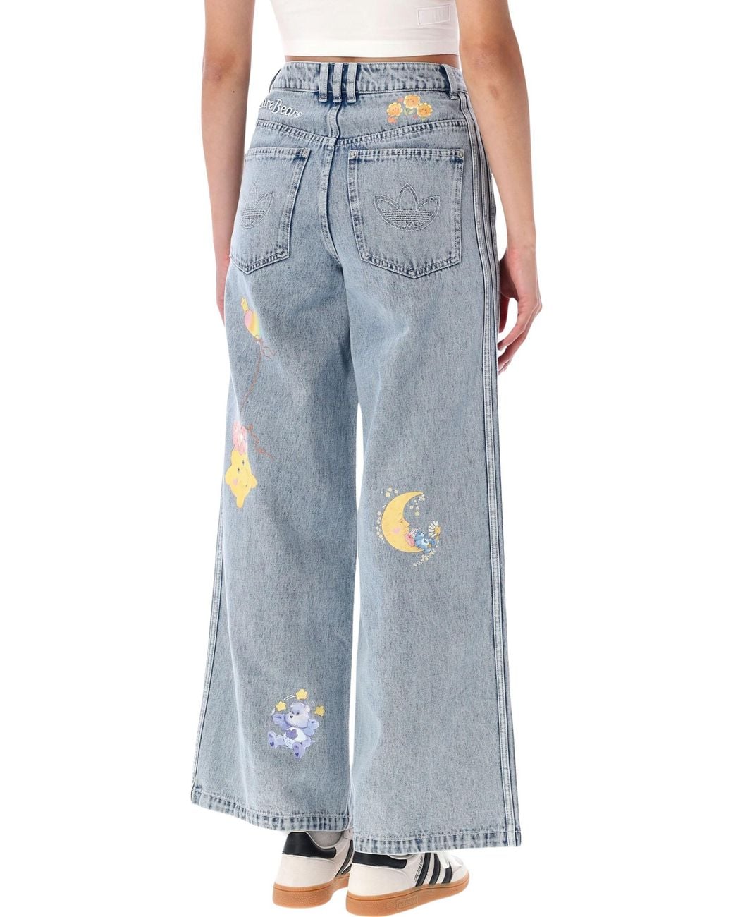 Adidas Originals Blue 100% Cotton Denim Jeans