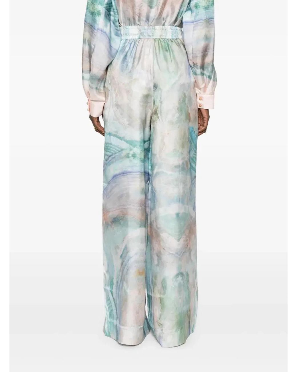 Zimmermann Blue Illuminate Pants