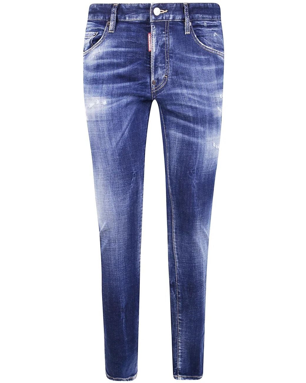 DSquared² Blue Pants 5 Pockets for men