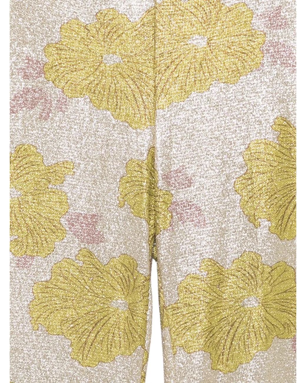 Siyu Yellow Tallis Printed Trousers