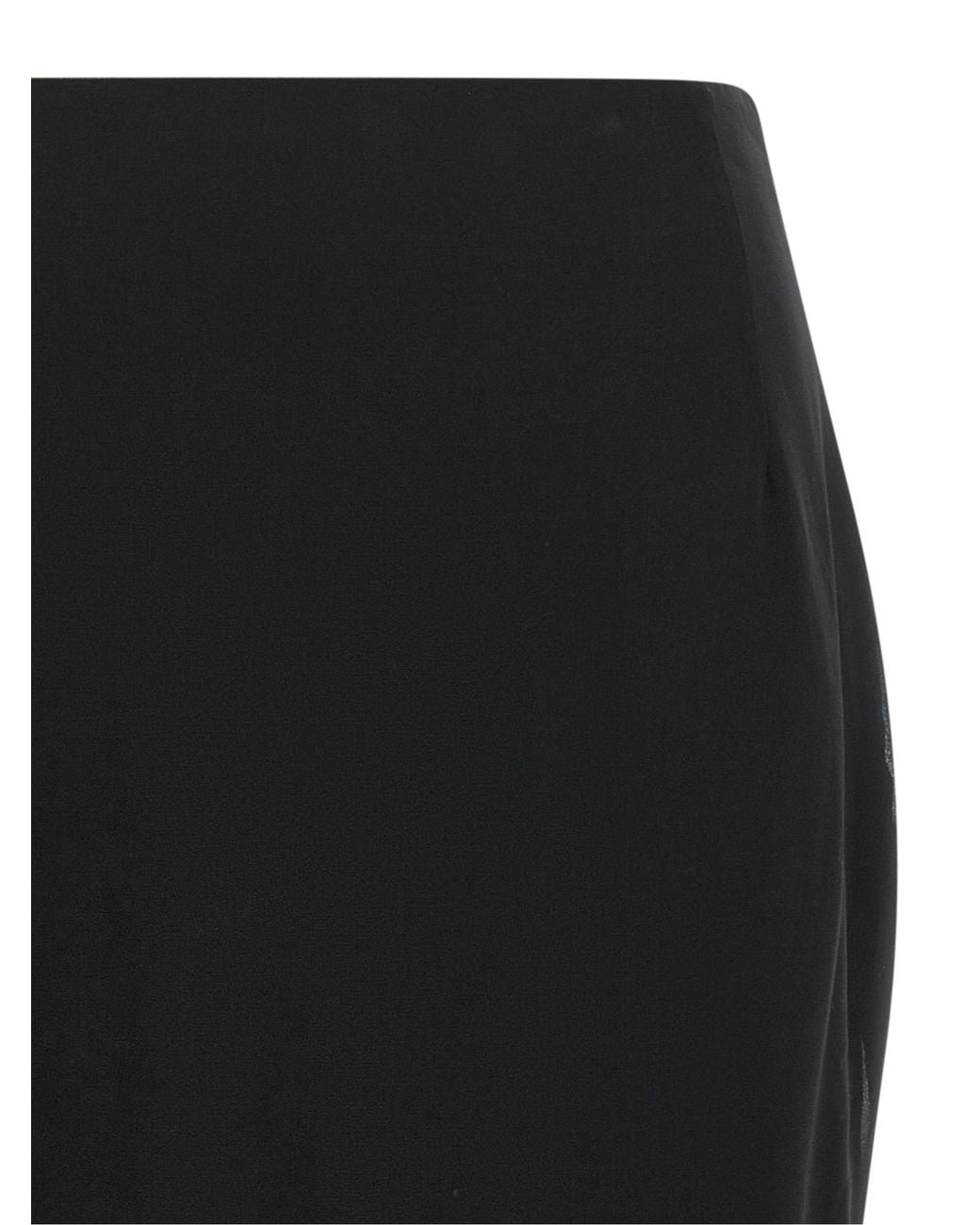 ROTATE BIRGER CHRISTENSEN Black Rotate Birger Christensen Chiffon Flounces Skirt