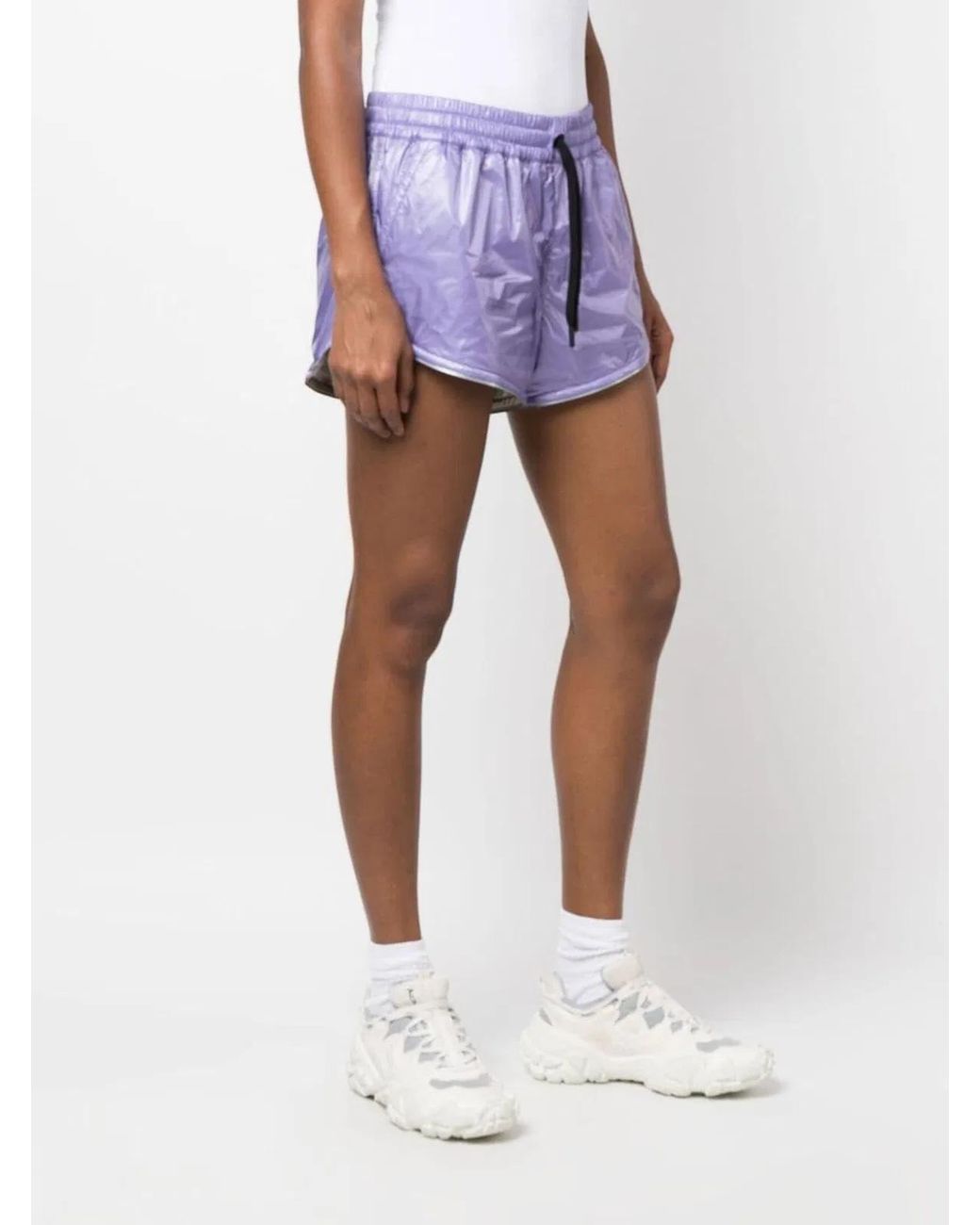 Moncler Purple Grenoble Drawstring Track Shorts
