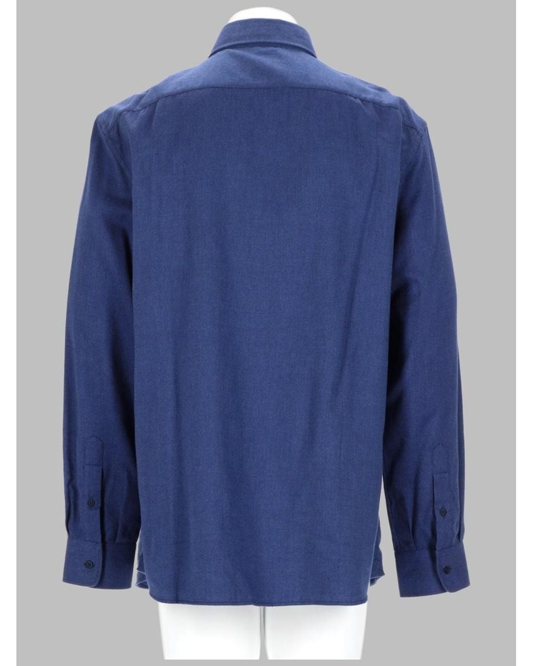 Brunello Cucinelli Blue Camicia for men