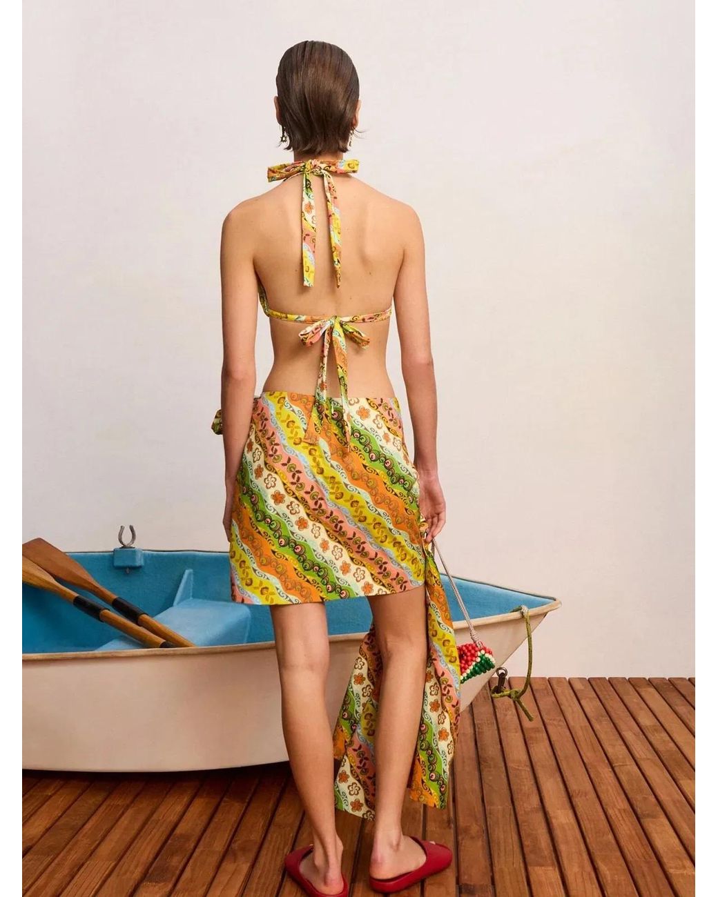 ALÉMAIS Yellow Janine Sarong Skirt