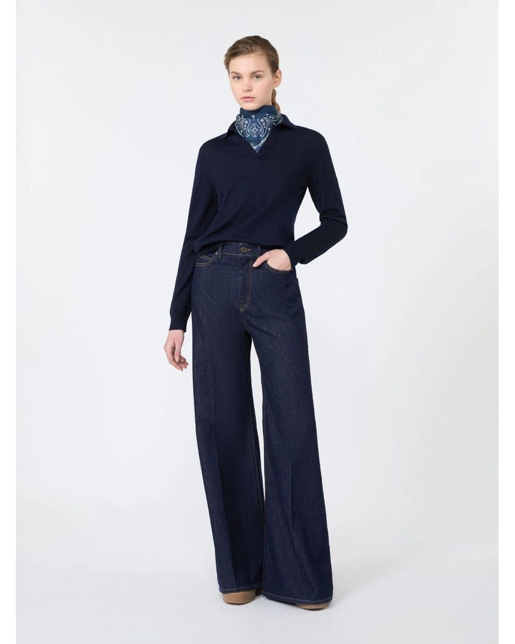 Weekend by Maxmara Blue Wkdcappa Top