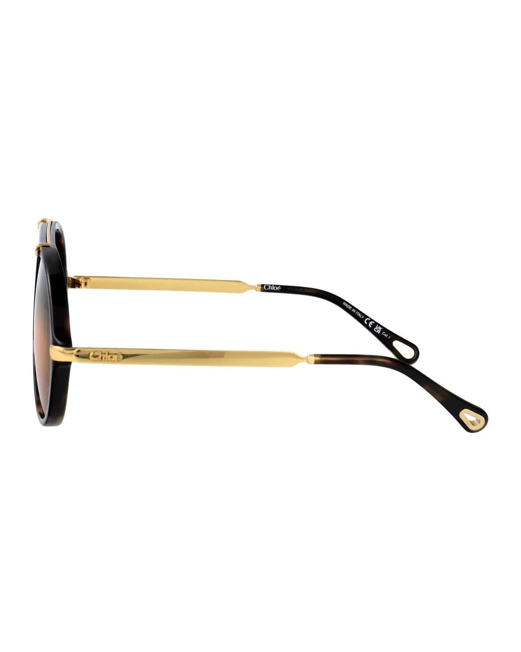 Chloé Blue Havana-- Acetate Sunglasses