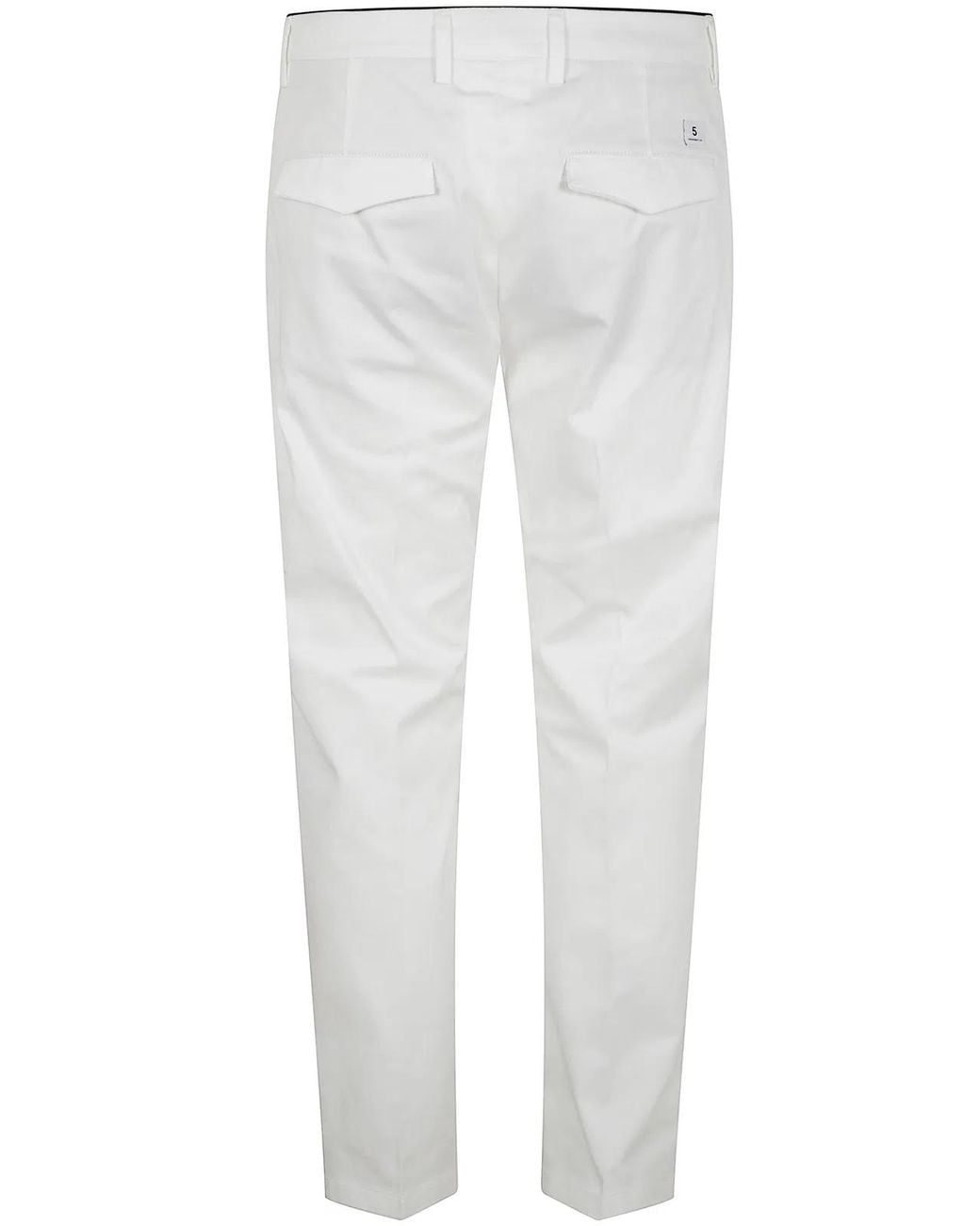 Department 5 White Chino Prince Slim Crop for men