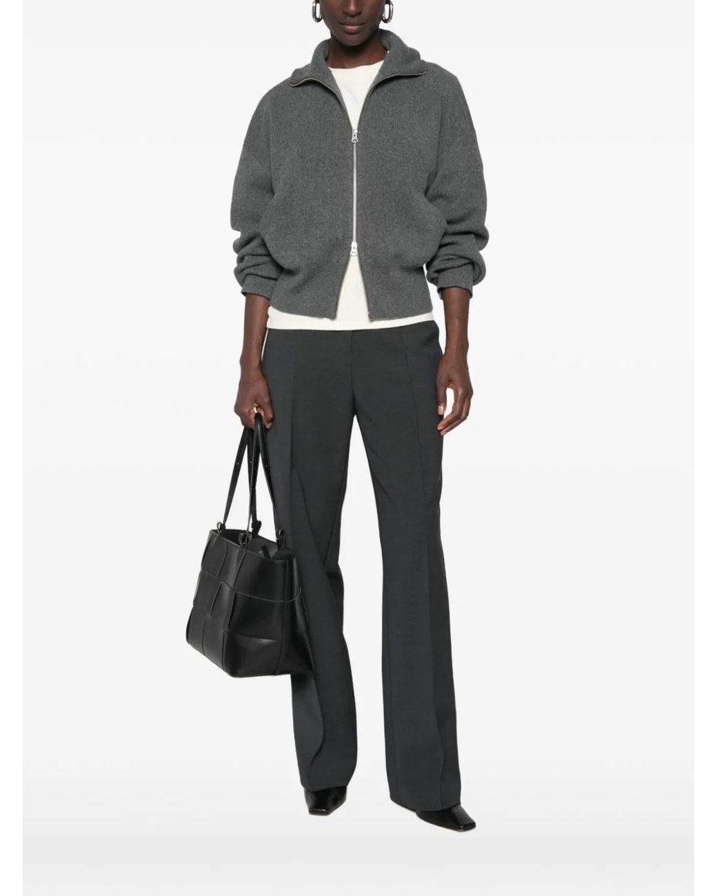 Extreme Cashmere Gray Cashmere Cardigan