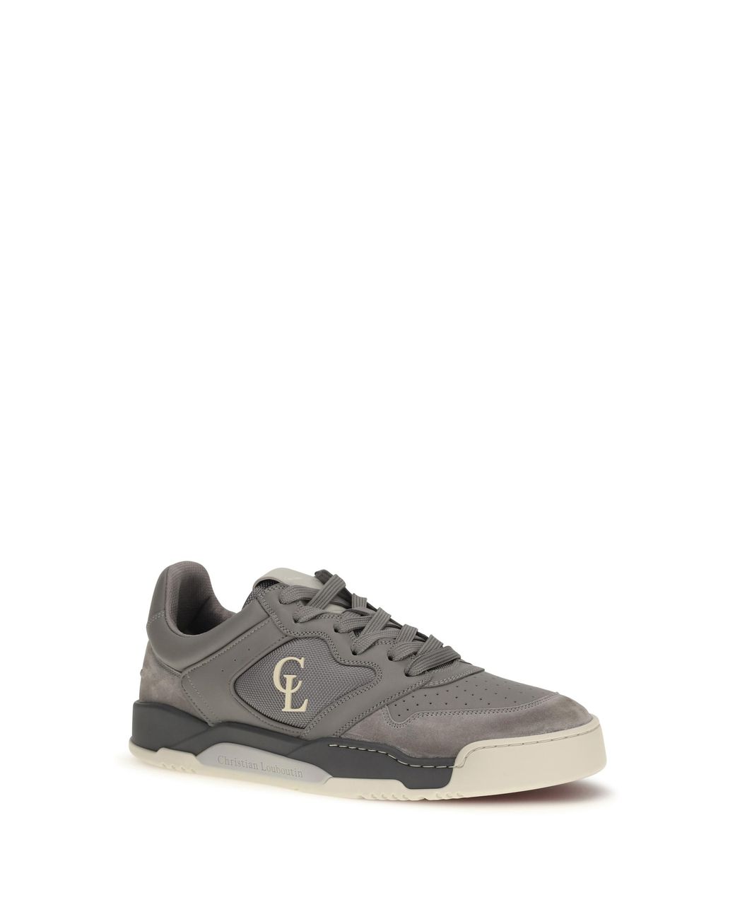 Christian Louboutin Gray Basketball 1 Retro Sneakers Phantom for men
