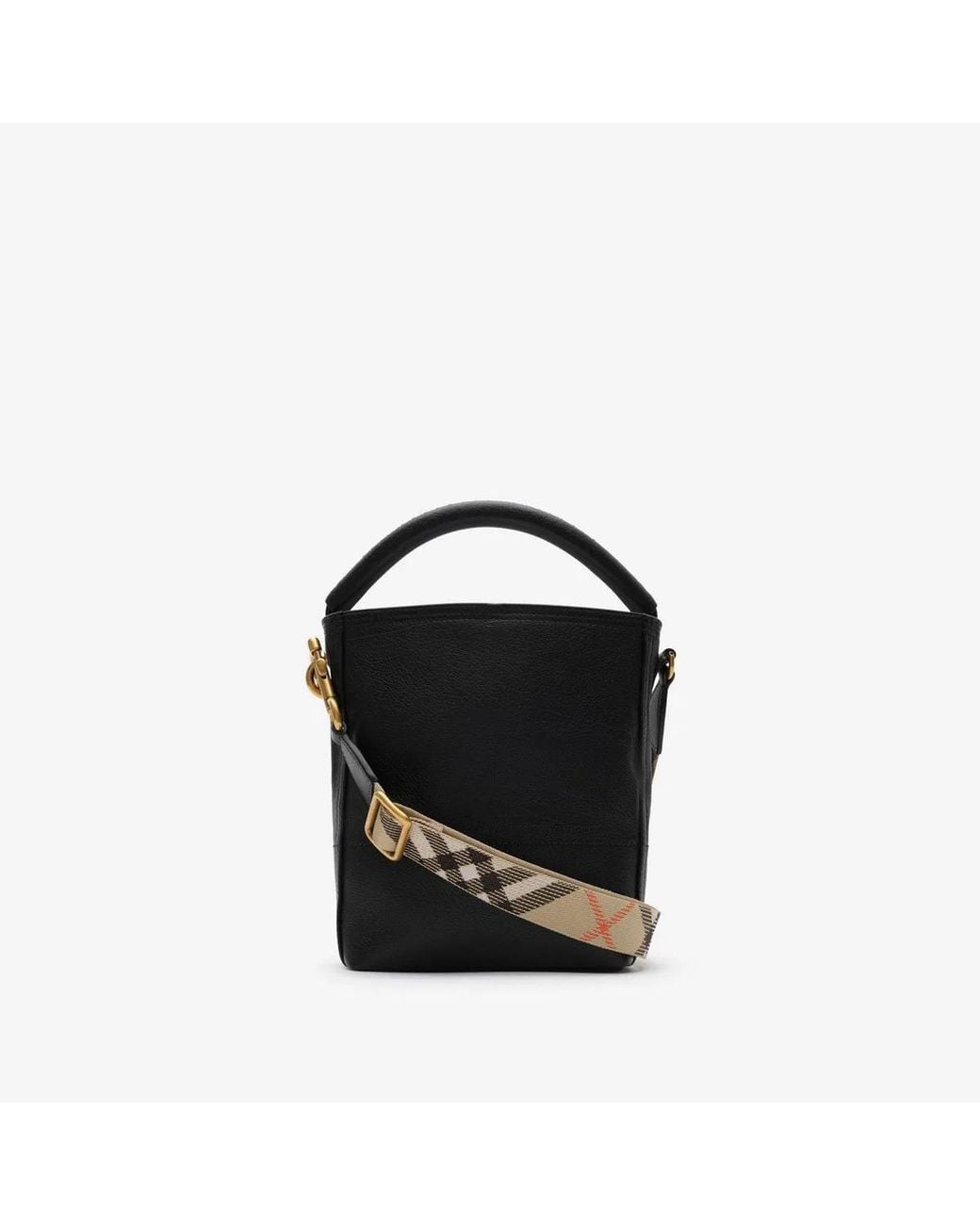 Burberry Black Mini B Clip Bucket Bag