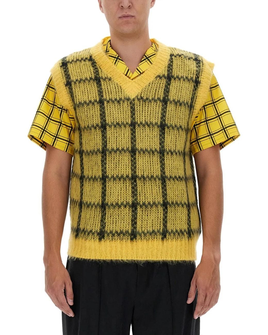 Marni Yellow Quad Vest for men