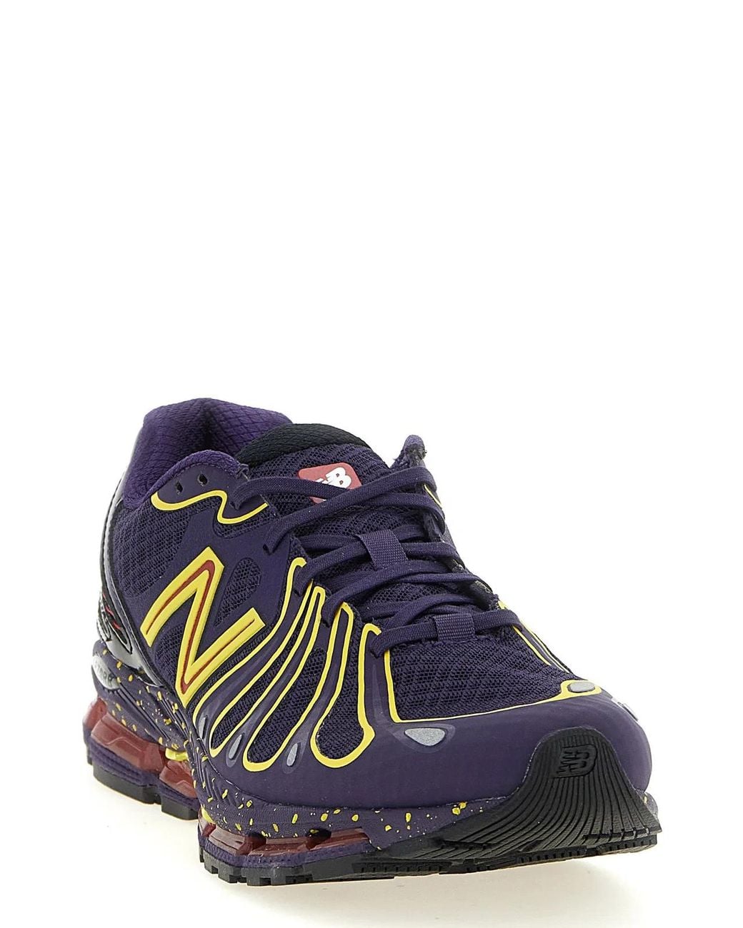 New Balance Blue Abzorb 1890 Mesh Sneakers With Contrast Logo And Abzorb Sole for men