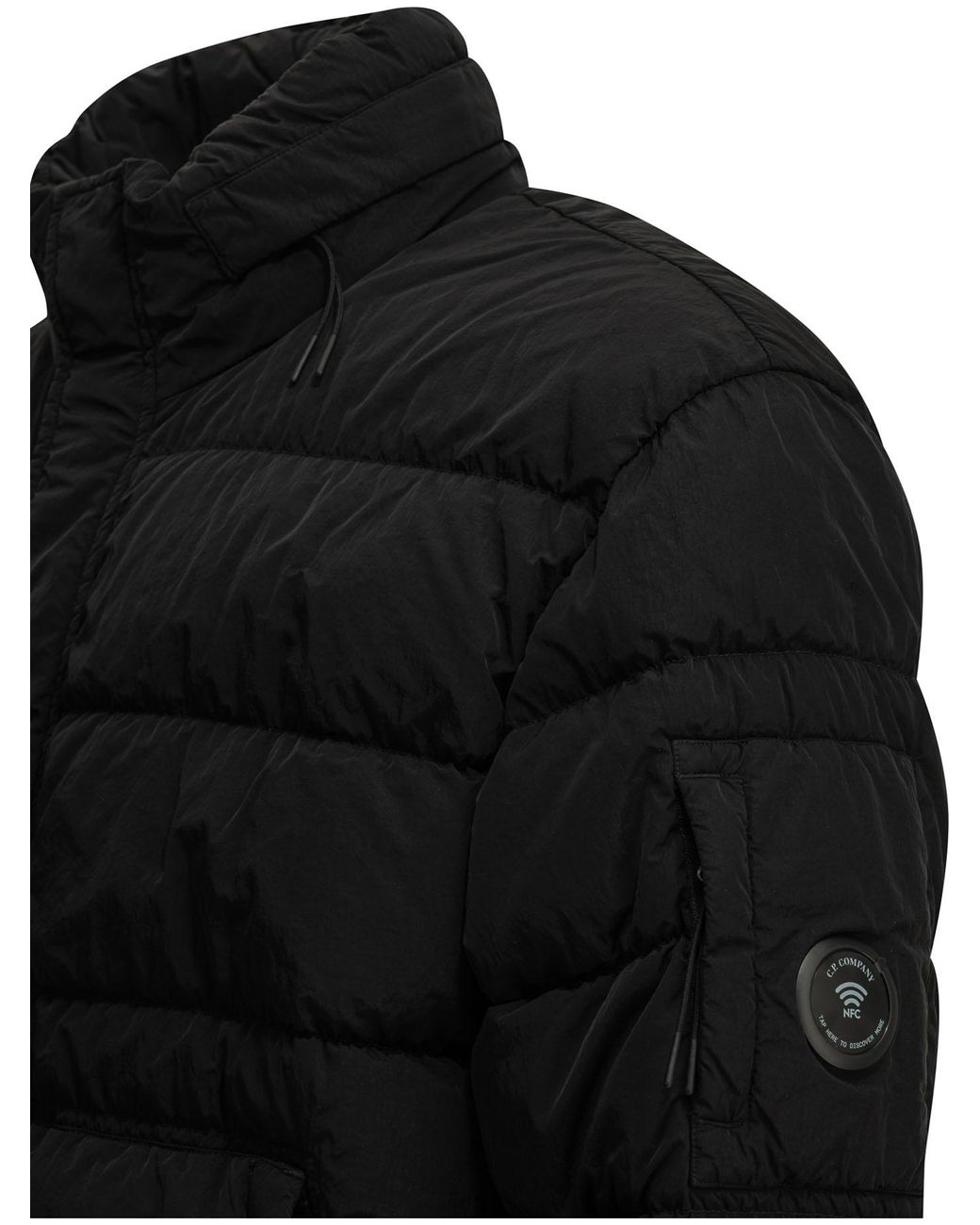 C P Company Black C.P.Company "Chrome-R" Short Down Jacket for men