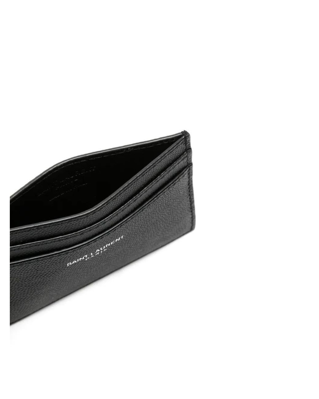 Saint Laurent Black Paris Card Case for men