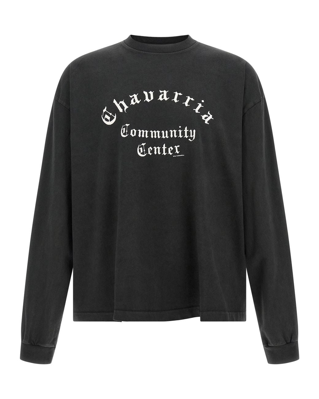 Willy Chavarria Black 'Community Center' T-Shirt for men