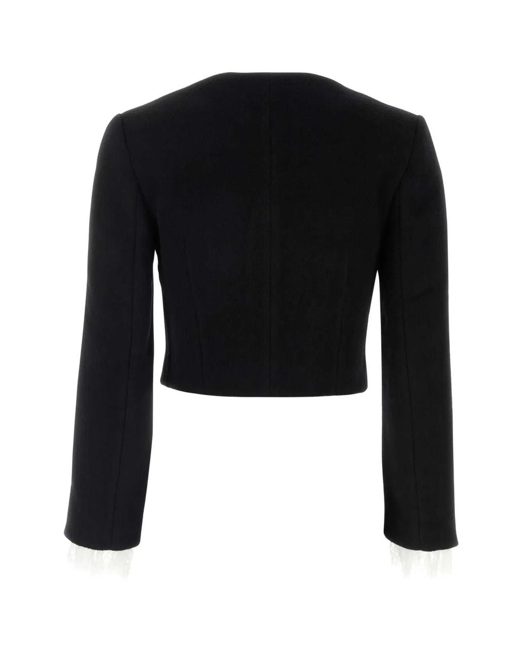 Self-Portrait Black Self Portrait Wool Blend Blazer