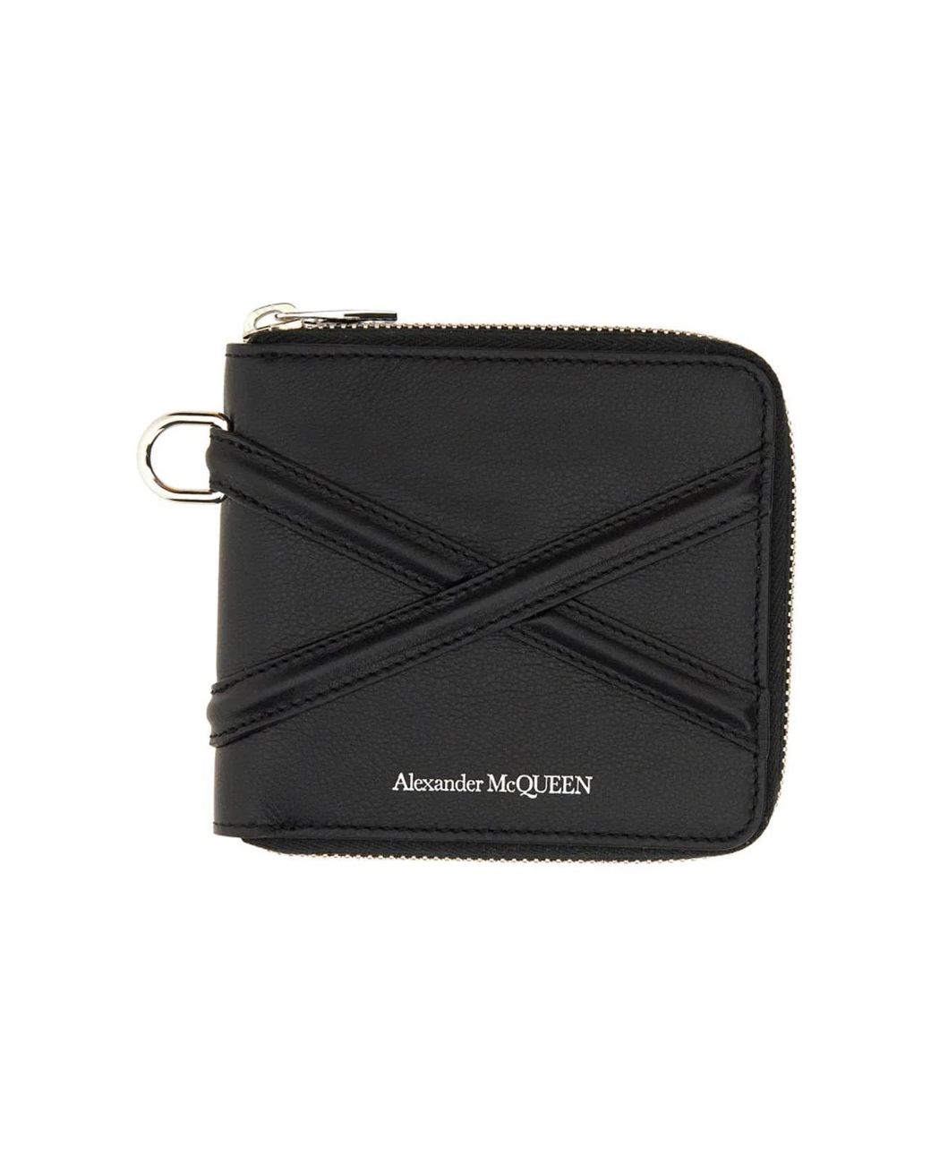 McQueen White Harness Wallet for men