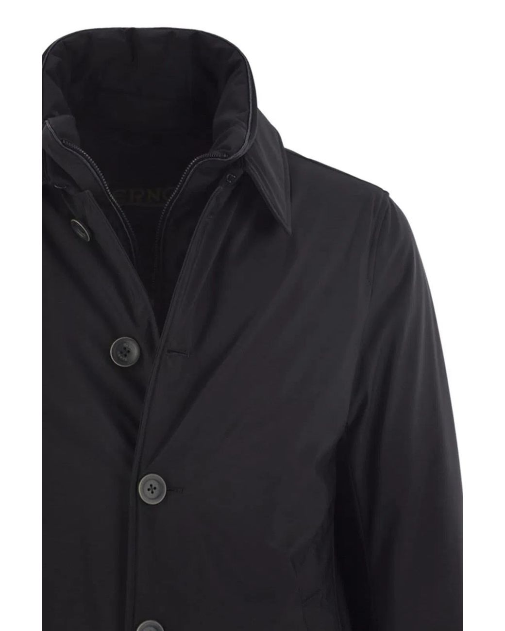 Herno Blue Midnight Padded Nylon Down Jacket for men