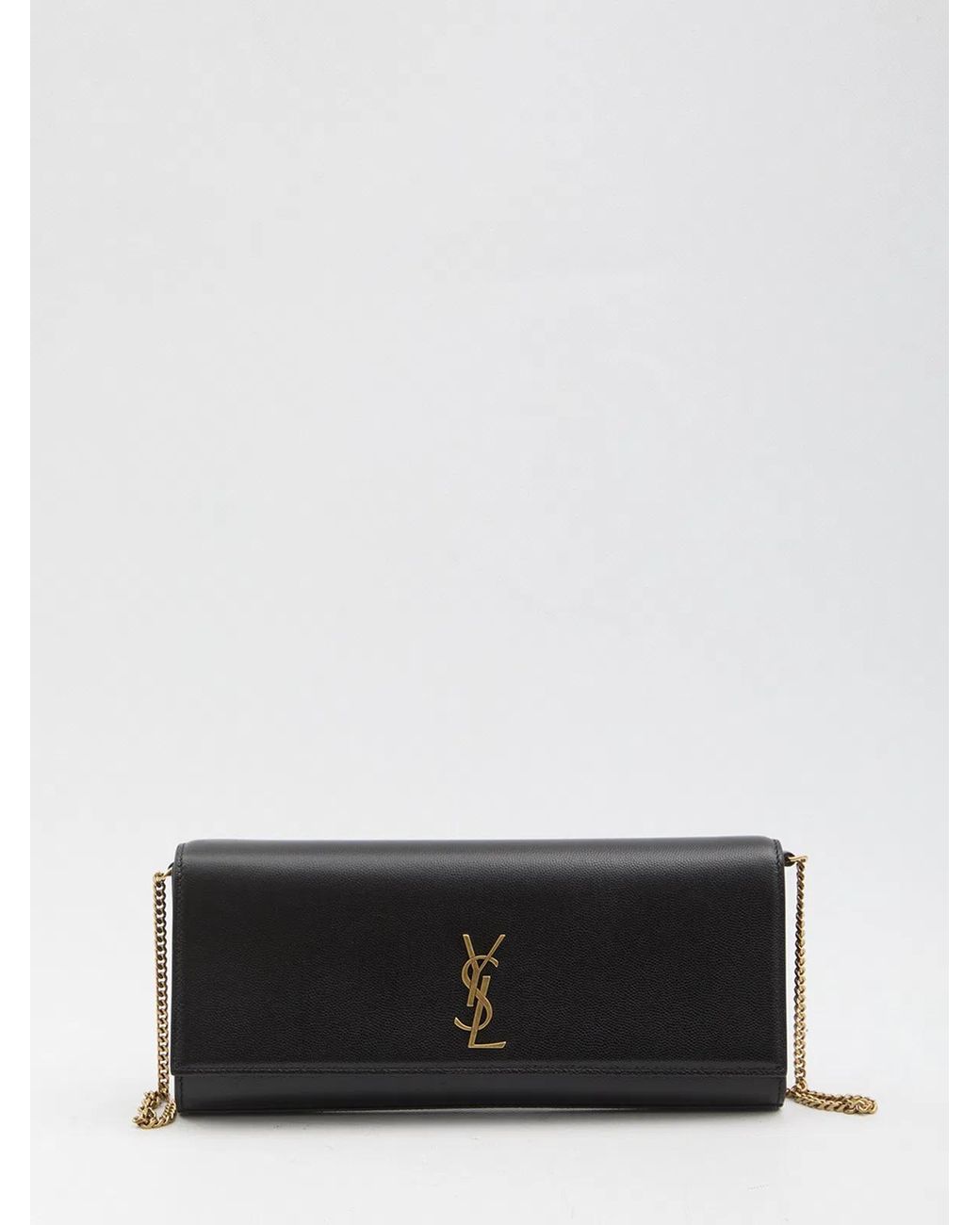 Saint Laurent Black Kate Clutch