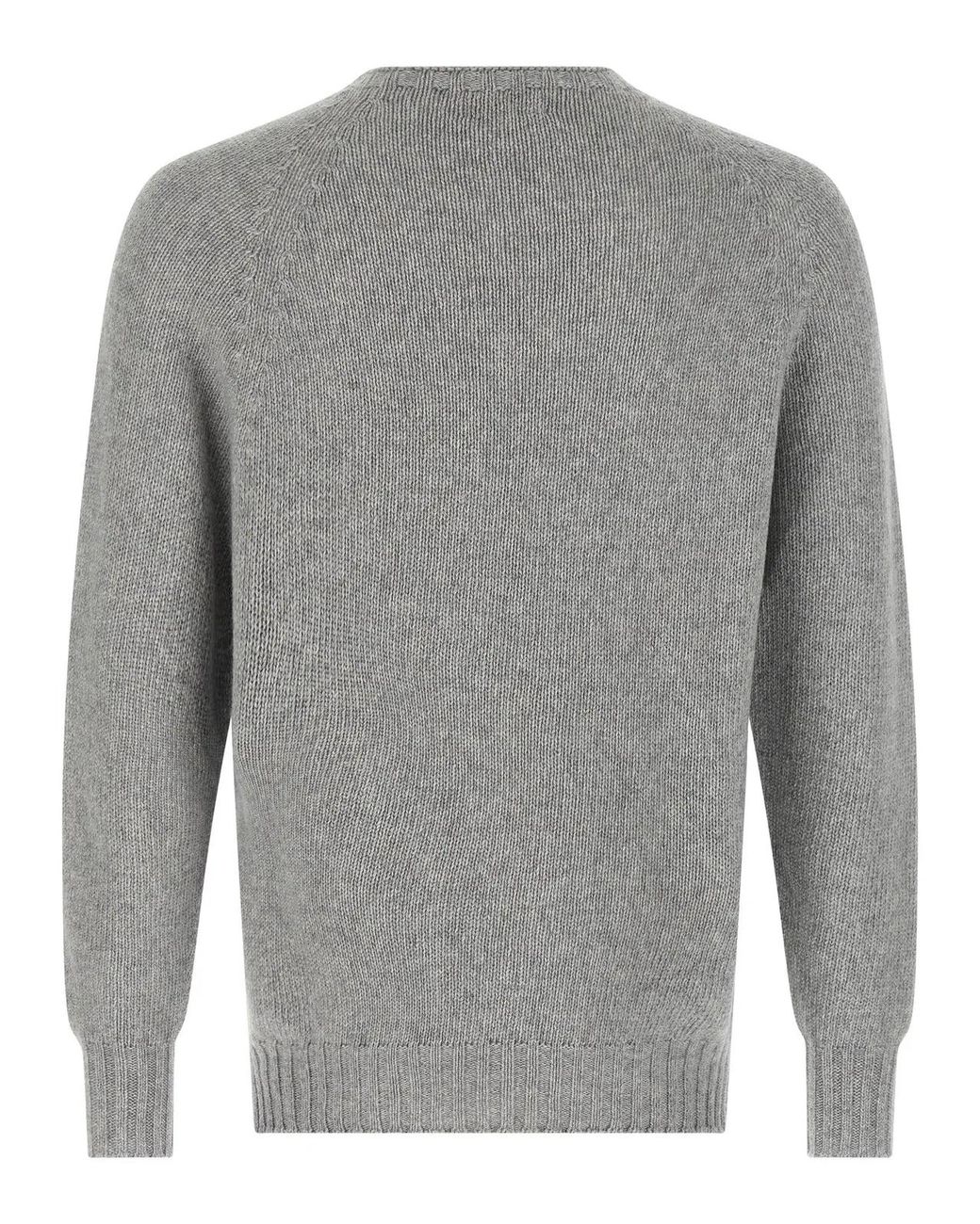 Ma'ry'ya Gray Cashmere Sweater for men