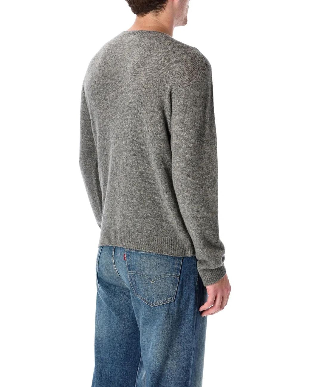 Roberto Collina Gray Crewneck for men