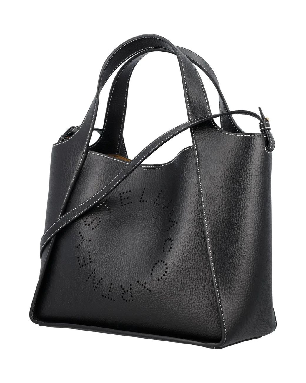 Stella McCartney Black Borsa A Tracolla Con Logo
