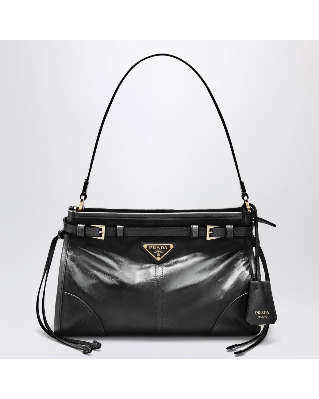Prada Black Bonnie Small Leather Handbag